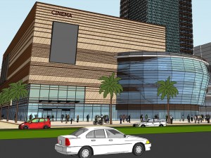 shopping mall commercial office building 3D 모델