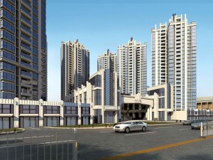 residential buildings layout 3D 모델