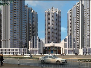 residential buildings layout 3D Model