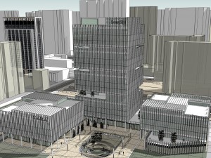 commercial office building 3D Model