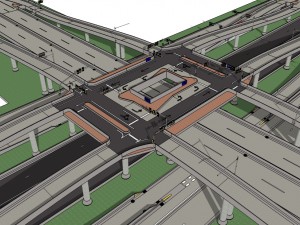 road and highway model 3D 모델