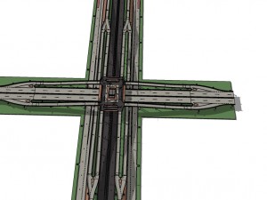 road and highway model 3D Model