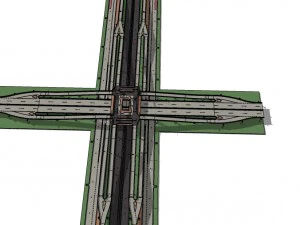 road and highway model 3D Model