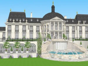 велика вілла 3D Модель