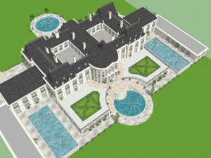 велика вілла 3D Модель