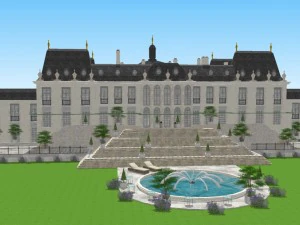 велика вілла 3D Модель