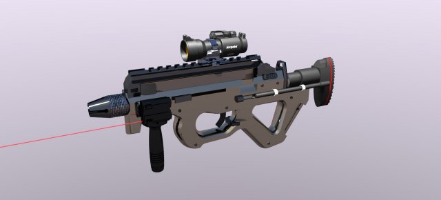 the cz805 is an assault rifle Modèle 3D .c4d .max .obj .3ds .fbx .stl .blend 