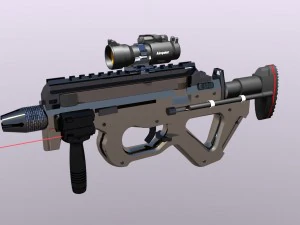 o cz805 é um rifle de assalto Modelo 3D