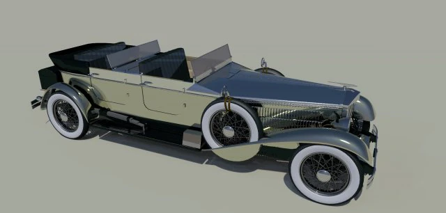 vintage rolls royce 1938 vr - ar - low-poly 3D Model .c4d .max .obj .3ds .fbx .stl .blend 