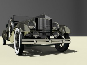 vintage rolls royce 1938 vr - ar - low-poly 3D मॉडल