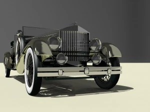 vintage rolls royce 1938 vr - ar - low-poly 3D Model
