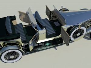 vintage rolls royce 1938 vr - ar - low-poly 3D मॉडल
