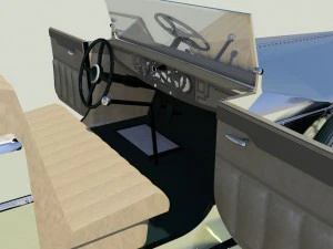 vintage rolls royce 1938 vr - ar - low-poly 3D Model