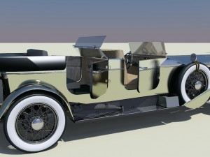 vintage rolls royce 1938 vr - ar - low-poly 3D मॉडल