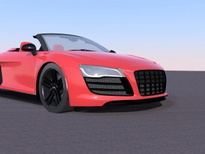 audi r8 sport car vr - ar - low-poly 3D Model