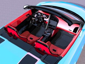 audi r8 sport car vr - ar - low-poly 3D Model