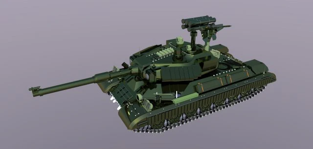 military battle tank 3D Model .c4d .max .obj .3ds .fbx .stl .blend 