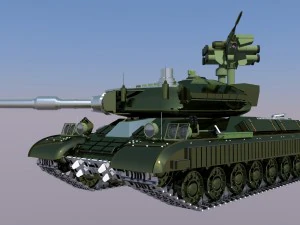 military battle tank 3D Model