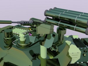 military battle tank Modèle 3D