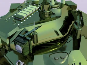 military battle tank 3D Model