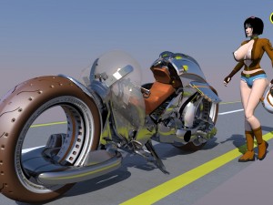 ci fi superbike 3D Model