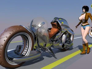 superbike ci fi Modelo 3D