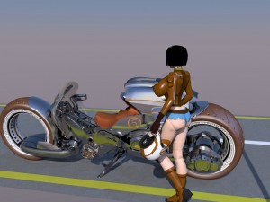 ci fi superbike 3D 모델