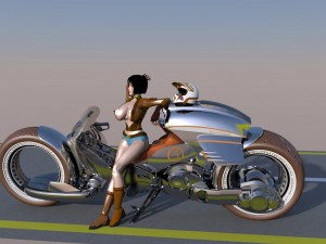 ci fi superbike 3D 모델