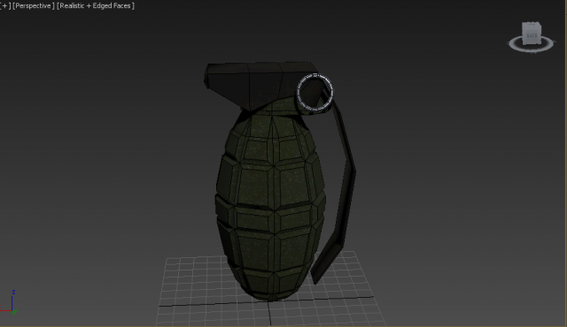 grenade by rayzer 3D Model .c4d .max .obj .3ds .fbx .stl .blend 