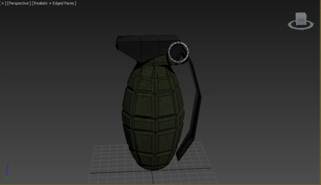 grenade by rayzer 3D Model .c4d .max .obj .3ds .fbx .stl .blend