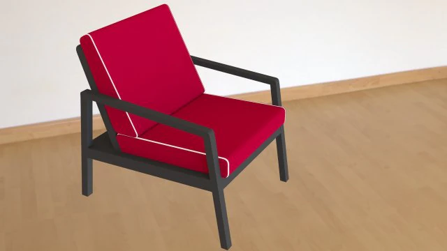 armchair latio lounge 3D Model .c4d .max .obj .3ds .fbx .stl .blend