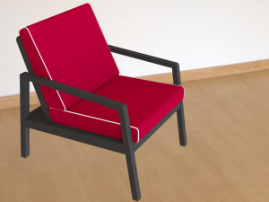 armchair latio lounge 3D 모델