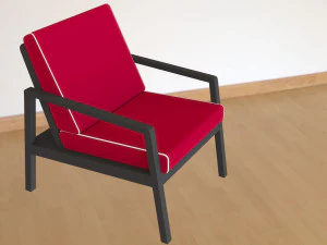 armchair latio lounge 3D Model