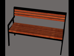 bench modern 3D 모델