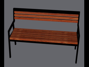 bench modern 3D-Modell