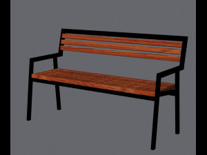 bench modern 3D-Modell