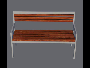 bench modern 3D-Modell
