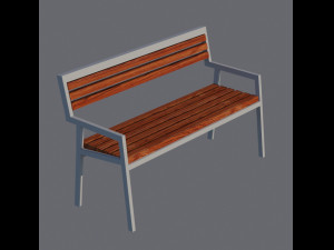 bench modern 3D-Modell