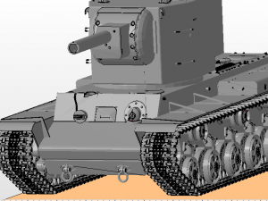 kv 2 tanks Modèles 3D en vedette