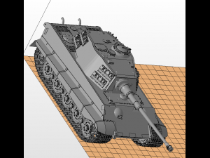 tiger ii knigstiger tank 3D Модель