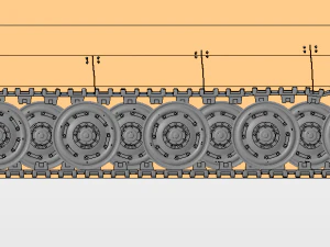 tiger ii knigstiger tank 3D Model