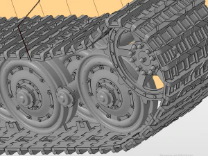 tiger ii knigstiger tank 3D Model