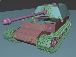 페르디난드 탱크 3D 프린트 모델