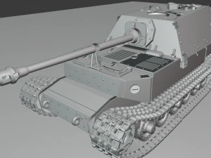 फर्डिनेंड टैंक 3D प्रिंट मॉडल