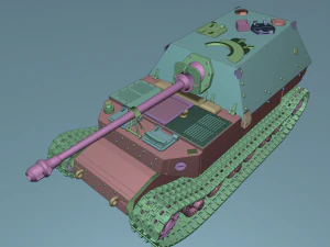 페르디난드 탱크 3D 프린트 모델