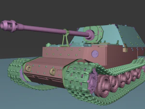 페르디난드 탱크 3D 프린트 모델