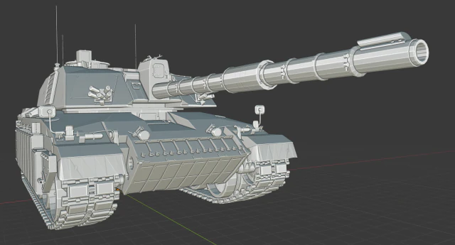 challenger 2 tanks 3D Print Model .c4d .max .obj .3ds .fbx .stl .blend 