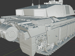 challenger 2 tanks Model Cetak 3D