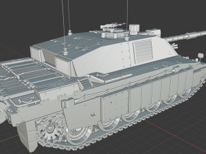 challenger 2 tanks Model Cetak 3D
