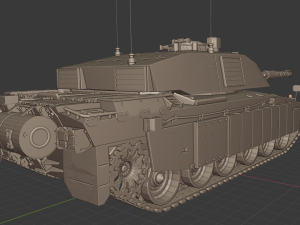 challenger 2 tanks Model Cetak 3D